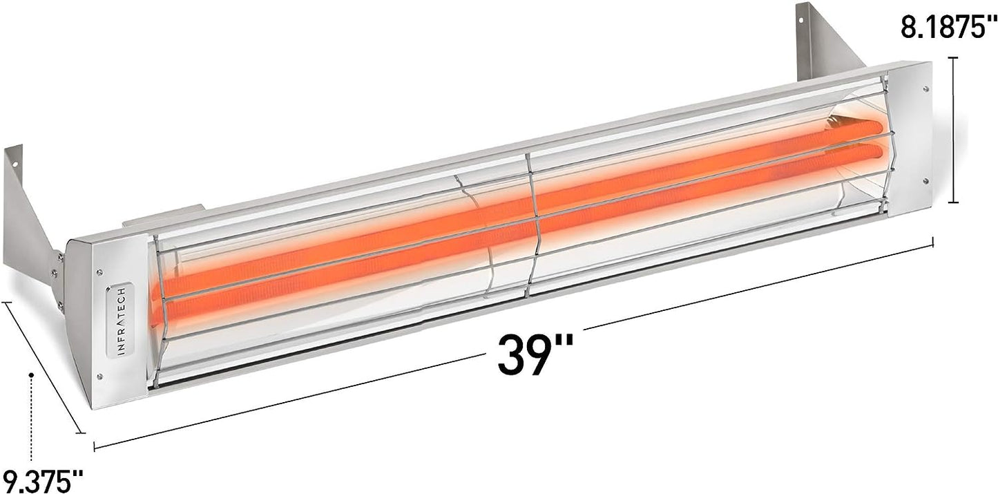 Infratech WD-4024 SS 39" Stainless Steel Dual Element Fixture
